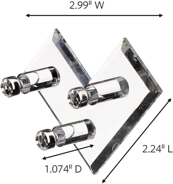 3M 17097CLR-ES Command Jewellery Rack Clear (2 Hooks, 3 Strips/Pack) - Image 2