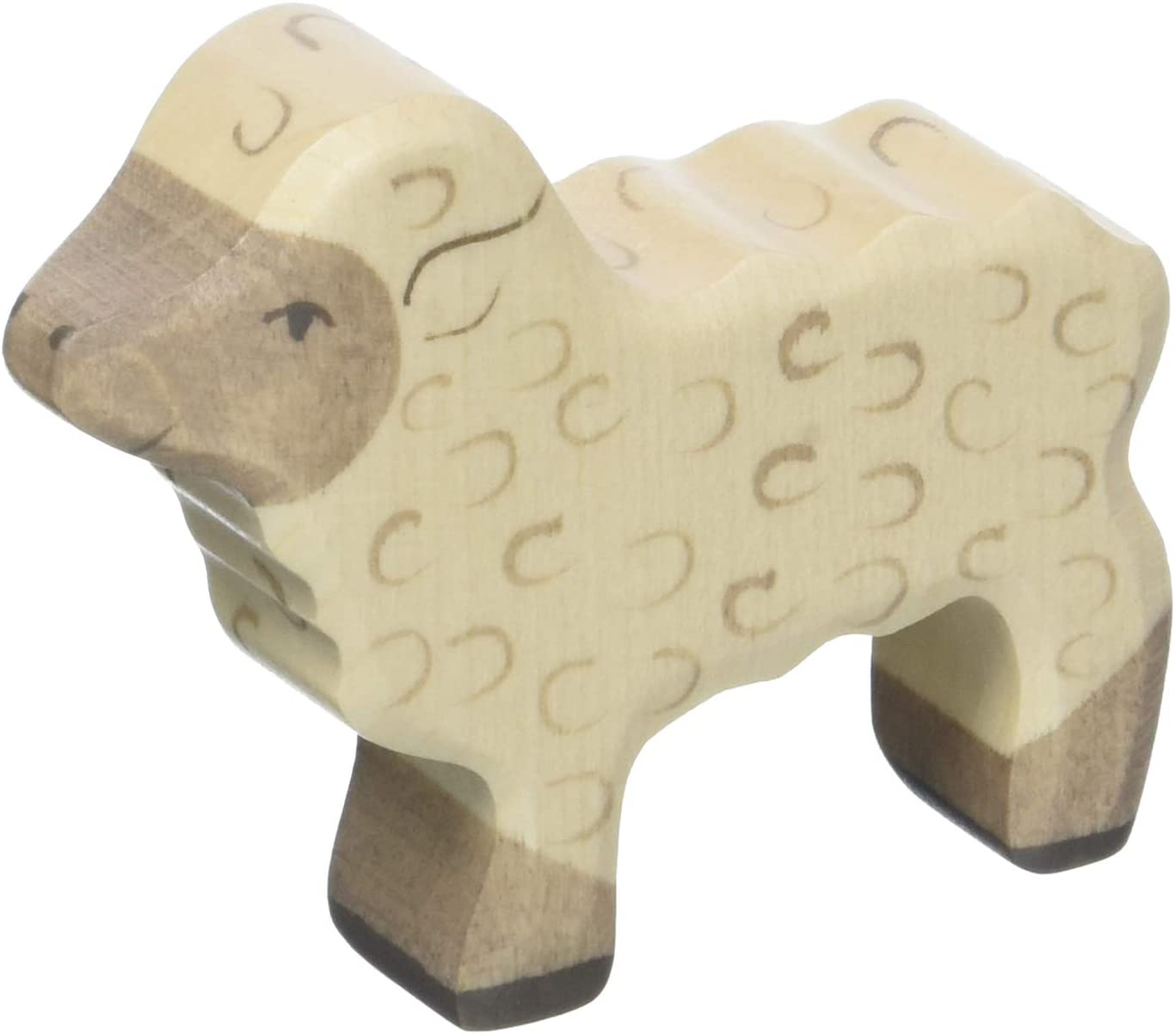 Holztiger 80076 Lamb, White, Wood