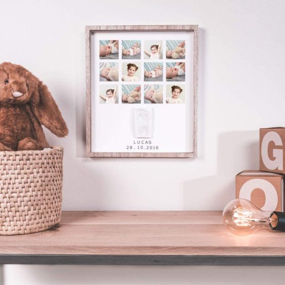 Baby Art My Very First Year Print Frame, Wooden, 3601094800 - Image 3