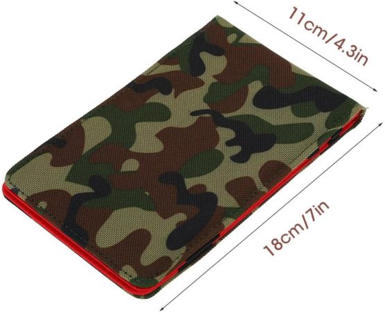 Dwawoo Golf Score Card Holder, Canvas Golf Counter Card Keeper with 2 Golf Scorecard, Wooden Pencil - Image 2