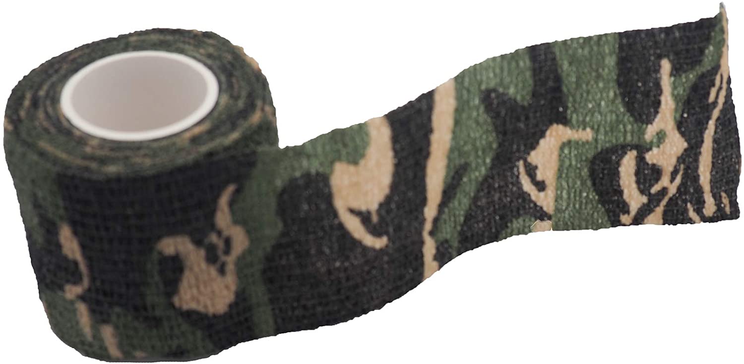 Grapelet Stealth Camo Tape Woodland Camo Rifle Wrap 5cm x 4.5m, Camouflage - Image 4