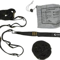 Ticket to the Moon Fair Trade, Handmade & Lightweight Hammock Suspensions- Ropes, Tree-Friendly (Moon-) straps for Tree-Friendly Installation [2 Pcs x 2.5-3.4m, 90g-300g] incl. Fastening Loops for Smooth Handling, Breaking Load <700-800kg, In- and Outdoor, 10Y. Warranty