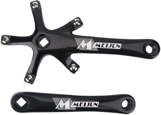 Crankset for Bicycle Mountain, 1Pair 170MM Mountain Road Bike Alloy Single Crankset Repair Parts Accessory - Image 2