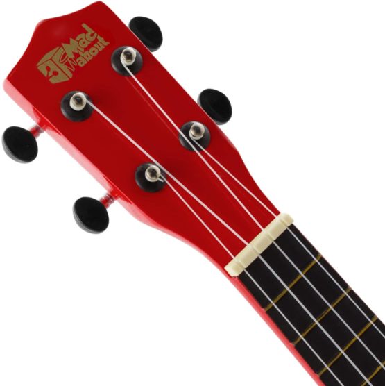 Mad About SU8 Soprano Ukulele in Red with FREE Gig Bag, Pick, and Spare Strings – Great for Schools and Beginners, Now With Carbon Black Strings for Improved Tuning - Image 3