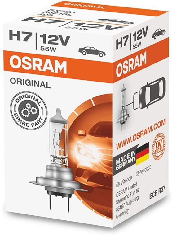 OSRAM 64210L 12V 55W H7 Longlife Px26D Boxed (Single)