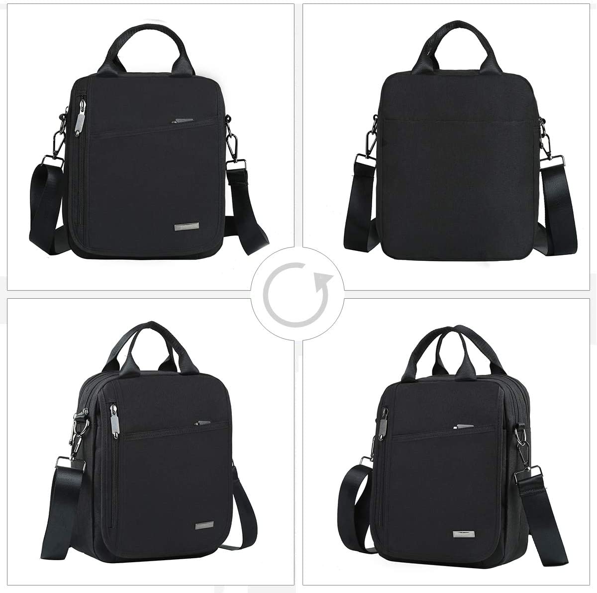 Eshow Men Shoulder Bag Nylon Satchel Handbags Crossbody Bags for Mens