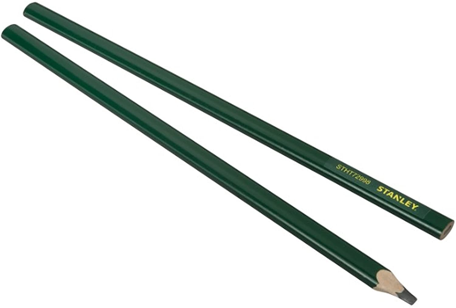 Stanley STHT0-72998 Workman's Pencils - 30 cm, 2 Pieces - Green Exterior, Multicolored, 2 count (Pack of 1) - Image 2