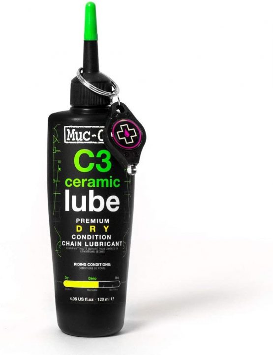 Muc-Off 872 C3 Ceramic Dry Chain Lube, 120 Millilitres - Premium Bike Chain Lubricant With UV Tracer Dye - Formulated For Dry And Dusty Weather Conditions - Image 2