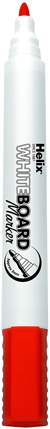 Helix Whiteboard Dry Wipe Marker Pens Bullet Tip x4 (Assorted), 1 count (Pack of 4) - Image 3