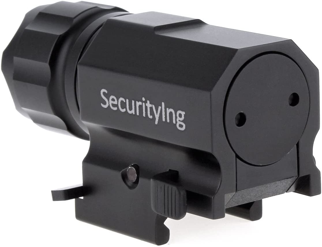 SecurityIng LED Tactical Strobe Gun Flashlight 2-Mode 600LM Pistol Handgun Torch Light with Quick Release Weaver Mount for Hiking, Camping, Hunting and Other Indoor/Outdoor Activities - Image 4