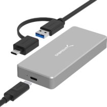 Sabrent USB 3.1 Aluminum Enclosure for M.2 NVMe SSD in Gray (EC-NVME)