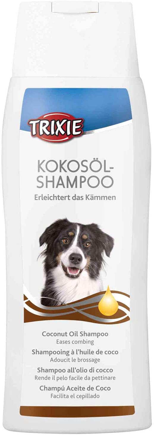 TRIXIE Coconut Oil Shampoo for Dogs - Gentle coat care - Easier to comb - Ideal for long-haired dogs - 250 ml - 2905