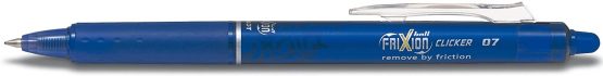 Pilot Blue Frixion Clicker Retractable Fine Bullet Tip Erasable Springs 0.7mm Nib 0.5mm Line BLRT-FR7 (Pack of 6) - Image 2