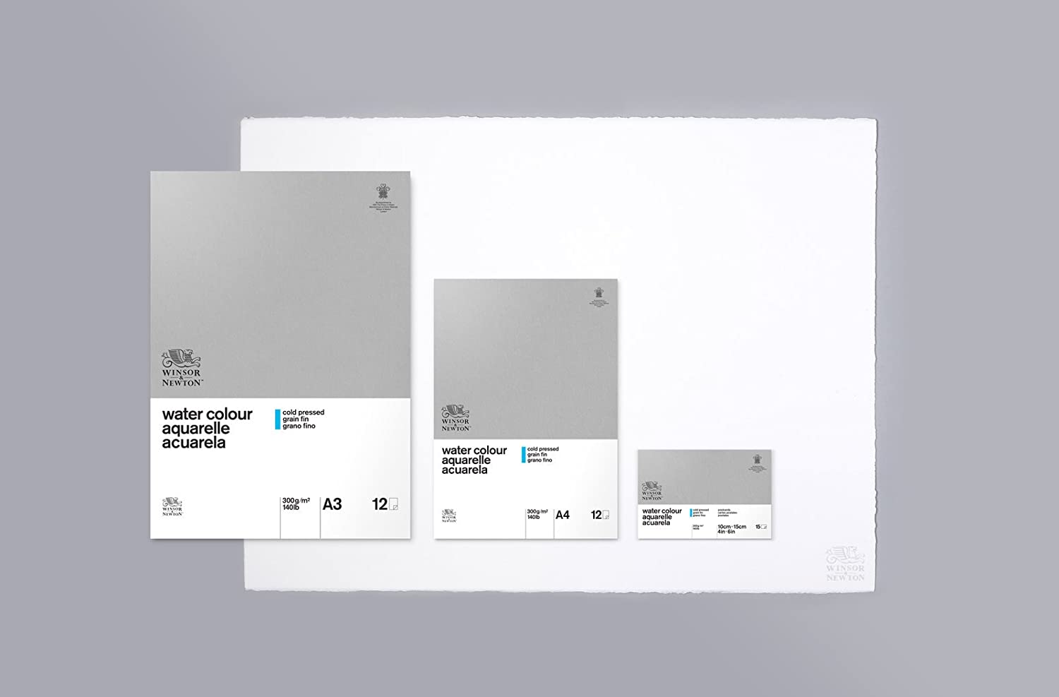 Winsor & Newton Classic 10.2 x 15.2 cm 300 gsm Cold Pressed Water Colour Paper Postcard Pad, White, 10.16 cm x 15.24 cm - Image 3