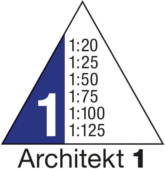 Wedo 52 55001 30 cm Architect’s Triangular Scale Rule - Image 2