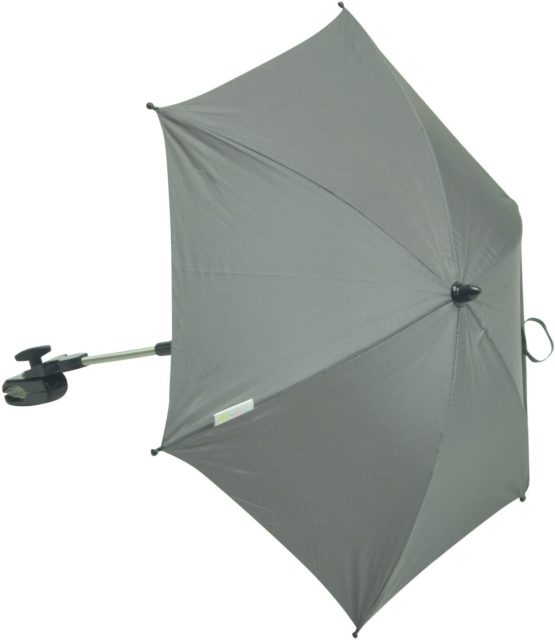 For Your Little One Baby Parasol Compatible with Hauck Stroller Buggy Pram Grey