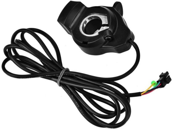 Dilwe E-bike Throttle, Scooter Thumb Throttle with 4 Wires 12V - 99V for Electric Bike Scooter Motorcycle Motorbike - Image 2