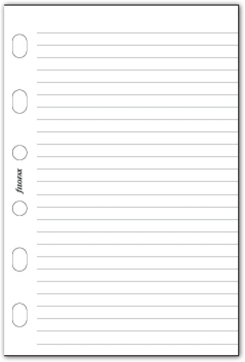 Filofax Pocket White Ruled Notepad - Image 2