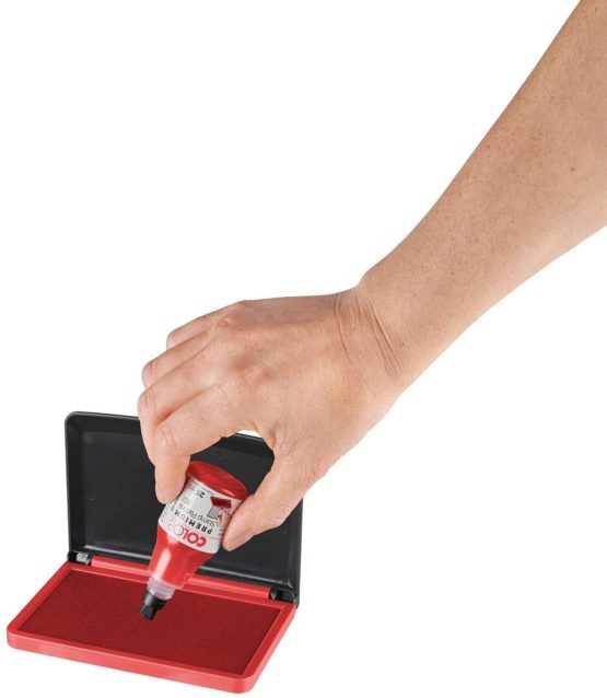 COLOP Micro 2 Stamp Pad - Red | 109672 | Rubber Stamp Ink Pad - 110x70mm - Image 4