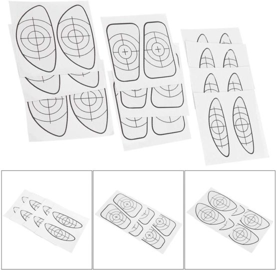 VGEBY1 Golf Club Training Aid Sticker, Repeated-Use Golf Impact Stickers Golf Training Aid Accessory - Image 3