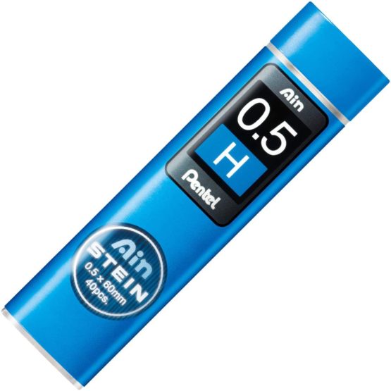 Pentel Ain Stein Refill Leads 0.5 mm Grade H (Pack of 12 Tubes)