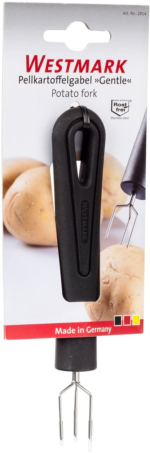 Westmark Potato Fork With 3 Prongs, Length: 15.9 Cm, Stainless Steel/Plastic, Gentle, Black, 28142270, Black/Silver, 15.9 x 2.7 x 2 cm - Image 3