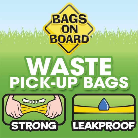 Bags on Board Strong, Leak Proof Dog Poop Pick-up Bags - Rainbow (60 Bags) - Image 3