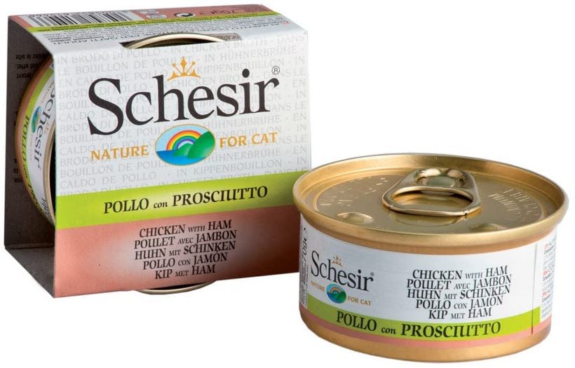 Schesir Cooked Broth Chicken/Ham 70 8 g, 70 g (Pack of 1)