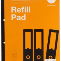 RHINO Stationery A4 Refill Pad 320 Page | 6mm Ruled with Margin | Headbound Notepad | Yellow | School Notepad Premium Writing Paper