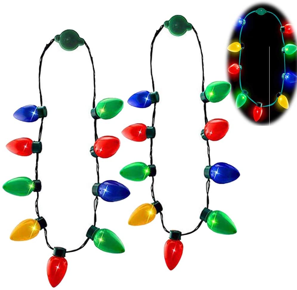 Anzmtosn Light Up LED Necklace