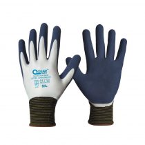 1 Pair Garden Work Glove, Latex Rubber Fully Coated, Knitted Liner, Flexible, Water/Mud Proof For Palm and Back, Anti-Slip,Small Thorn Resistance Lady Small Hands (7/S)