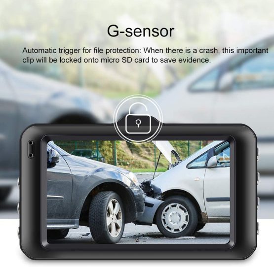 Dash Cam FHD 1080P In Car Camera Dashcam for Cars,170° Wide Angle 3 Inch LCD Screen WDR Loop Recording G-Sensor Motion Detection Parking Monitor(2021 Newest Model) - Image 2
