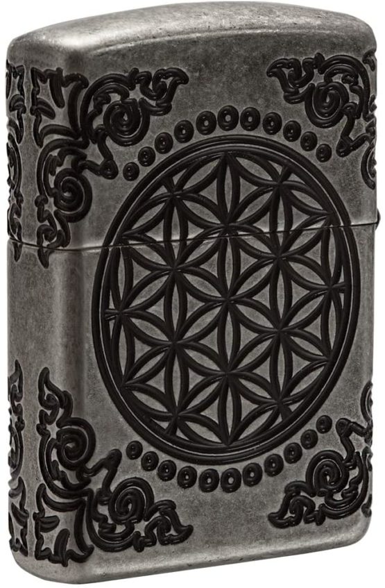 Zippo Unisex's Tree Of Life Lighter, Armor Antique Silver, Regular - Image 2