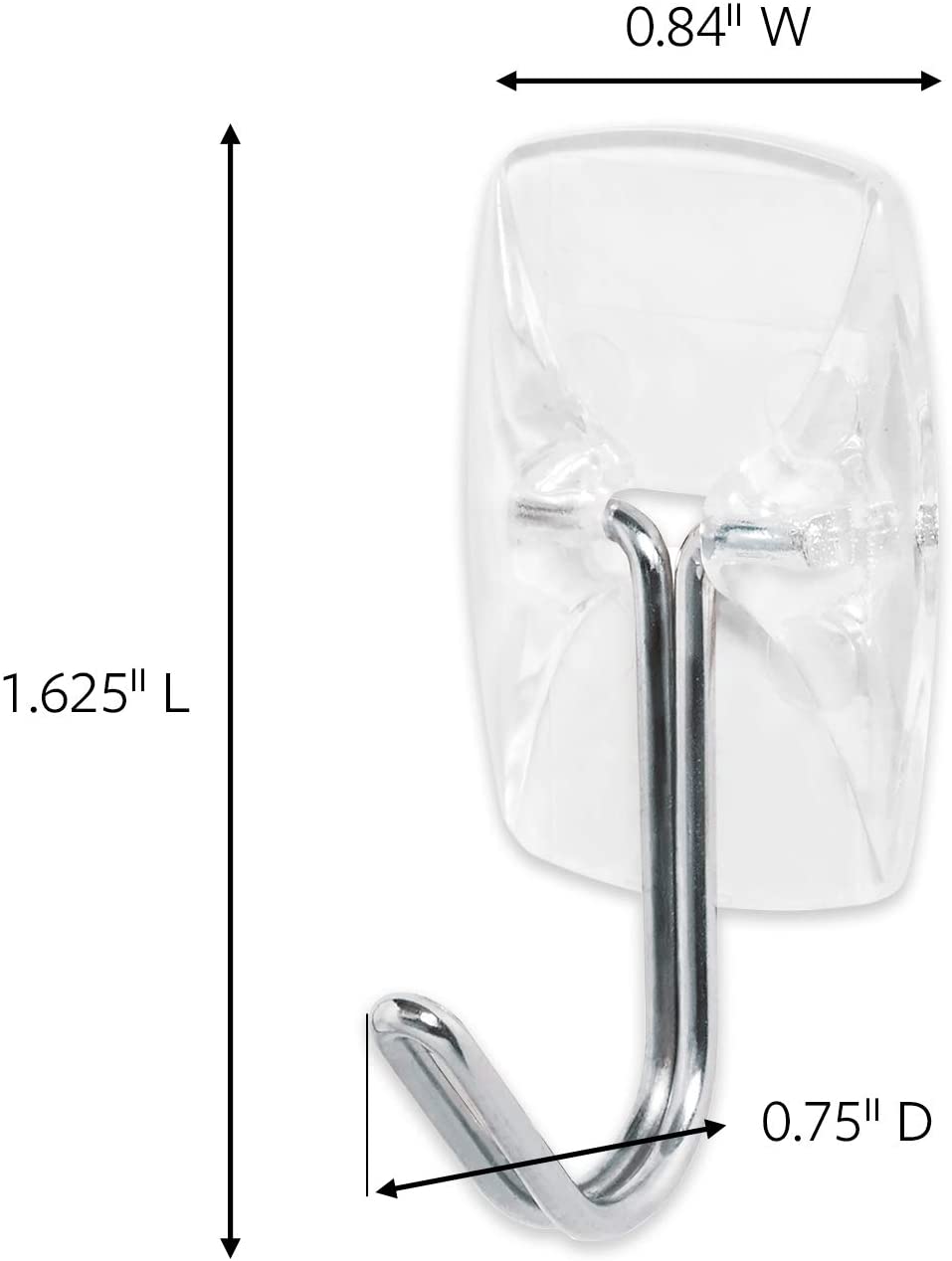 Command 17067CLR Small Wire Hook with 4 Strips - Clear (Pack of 3) - Image 2