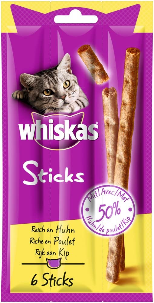 Whiskas Sticks Cat Snack, 14 Packs (14 x 36 G), 36 g (Pack of 14) - Image 2