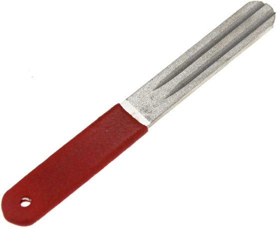 ENET Crap Shape Hook Diamond Sharpener Dual Sided with Lanyard Tackle Hone Stone HD
