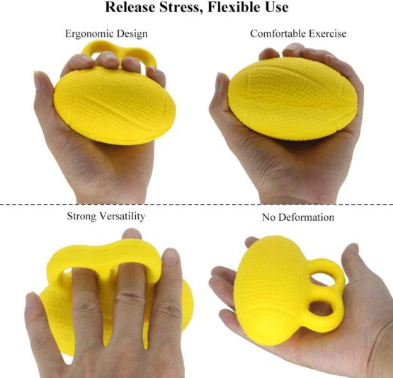 ValueHall Finger Grip Ball, Squeeze Stress Balls For Hand Therapy Grip Ball Strength Training For Athletes Musicians Physical Rehabilitation V7045-4 - Image 4