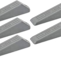 fiXte® 5 Pack Door Wedge, Heavy Duty Rubber Door Wedge, Non-Slip Door Jammer, Door Wedge Stopper Ideal Homes, Offices Work Shops (Grey, Pack of 5).