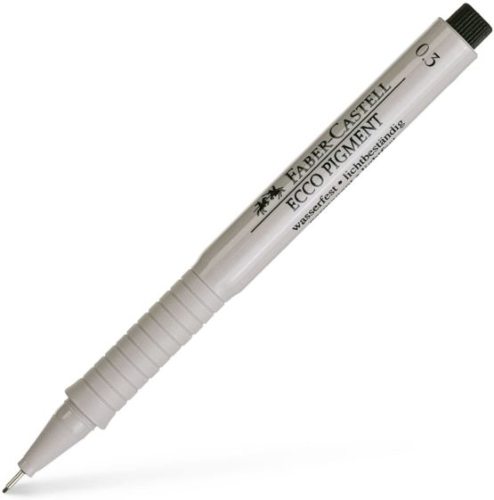 Faber Castell 166399 0.3 mm"Ecco Pigment" Fibre-Tip Pen - Black