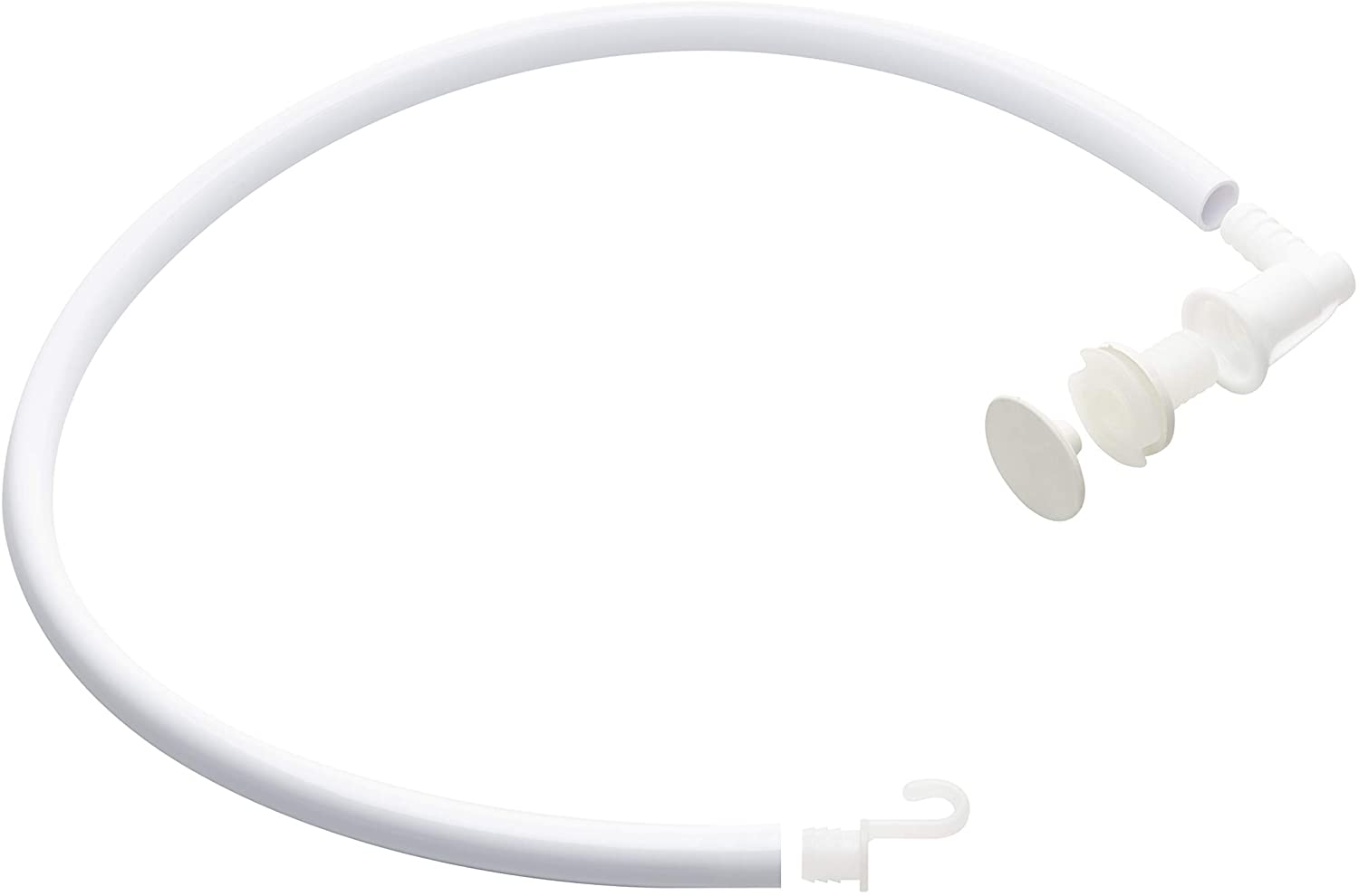 Rotho Babydesign Drain Hose for Bathtubs For Emptying the Bath Water after Baby Bathing, 87.5 x 3.5 cm, White, 20069005101