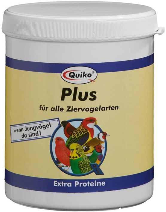 Quiko Plus - Extra protein for young birds, all cage and ornamental birds, pigeons, chickens, 400 g