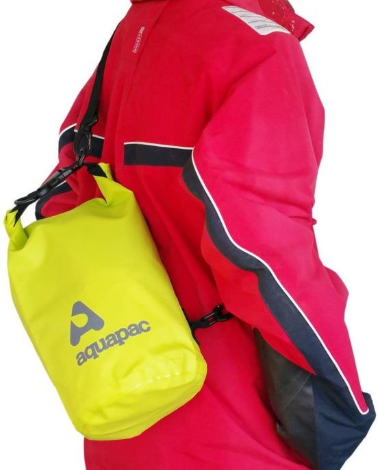 Aquapac Heavyweight Waterproof Drybags with Shoulder Strap - 7 Litres - Acid Green (731) - Image 2
