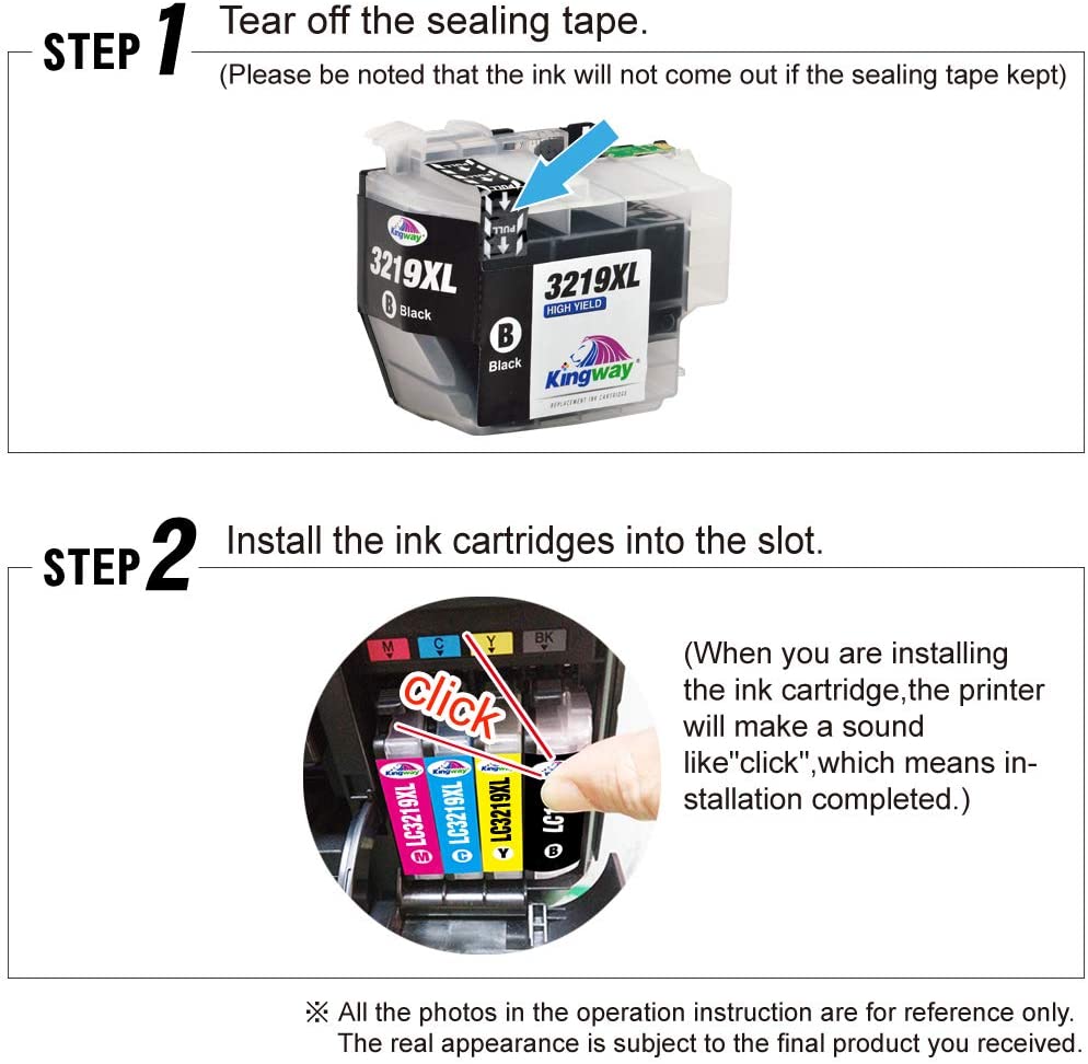 KINGWAY LC3219XL Ink Cartridges Replacement for Brother LC3217 Ink Cartridges Multipack Compatible with Brother MFC-J5330DW MFC-J5335DW MFC-J5730DW MFC-J5930DW MFC-J6530DW MFC-J6930DW - Image 2