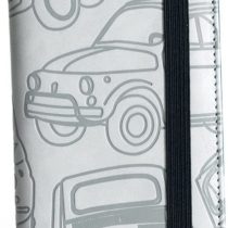 Fiat 500 Vintage Key Ring, Grey, 11 cm
