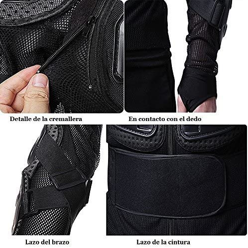 WILDKEN Motorcycle Protective Jacket Motocross Body Armour Motorbike Body Guard ATV Cycling Spine Protector Racing Clothing Protection Gear Enduro Sports Armour Motorcycle Jacket for MTB,Dirt Bike - Image 4