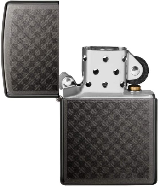 Zippo Windproof Lighter| Metal Long Lasting Zippo Lighter|Best with Zippo Lighter Fluid| Refillable Lighter|Perfect for Cigarettes Cigars Candles|Pocket Lighter Fire Starter|Iced Carbon Fiber - Image 4