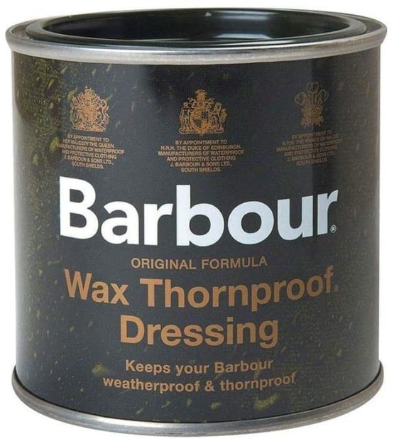Barbour Wax Dressing Tin, Thornproof, Waterproof for Clothing/Jackets 200ml