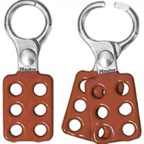Master Lock 416 Aluminum Lockout Hasp, Red & Silver, One-Size