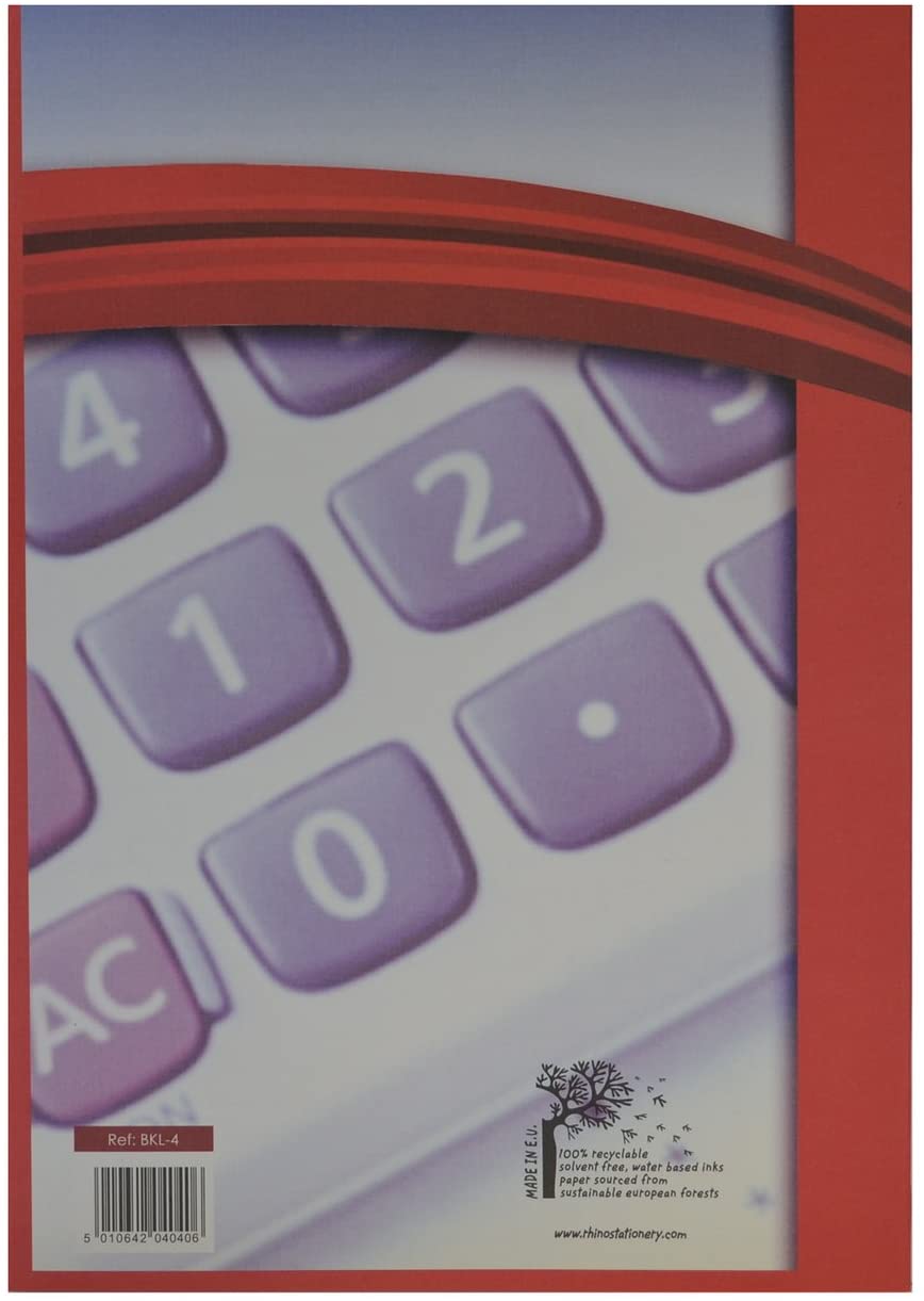 Rhino A4 Bookkeeping Book Ledger/Double Entry Ruling, Accounts & Ledger Book, 32-Page / 1-Pack, Office & Stationery Supplies - Image 3