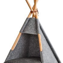 ZELLER PRESENT SCHÖNER LEBEN. PRAKTISCH WOHNEN. Cat Basket, Wood, Gray, ca. 44x42x45/68 cm